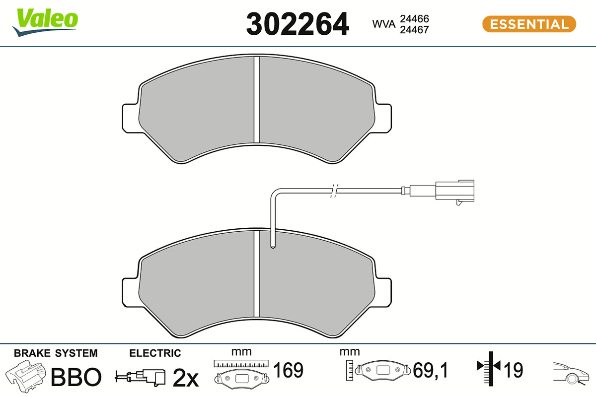BRAKE PADS FIRST FIAT DUCATO 05.11